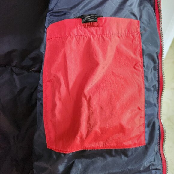 Tommy Hilfiger Down Puffer Vest Men's XL Red Pockets Toggle Waist Outdoor - Picture 8 of 14
